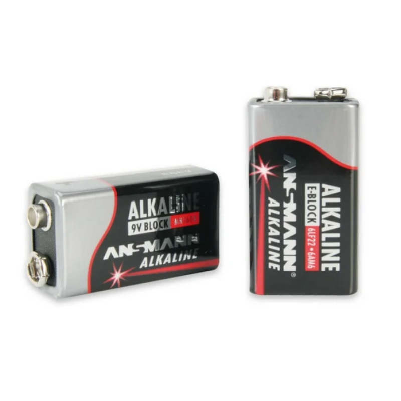 Chauvin Arnoux Batteria alcalina PP3 da 9V, 500mAh